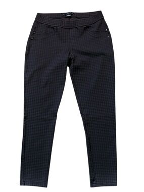 Sanctuary Black Cropped Brown & Black Checkered Pants